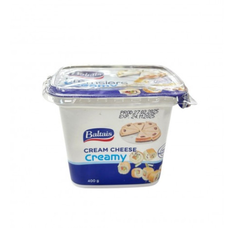 Крем-сир Baltais Cream Cheese Creamy 24% 0.4 кг – вершковий продукт для професійної кухні Крем-сир Baltais Cream Cheese Creamy 24% 0.4 кг для HoReCa